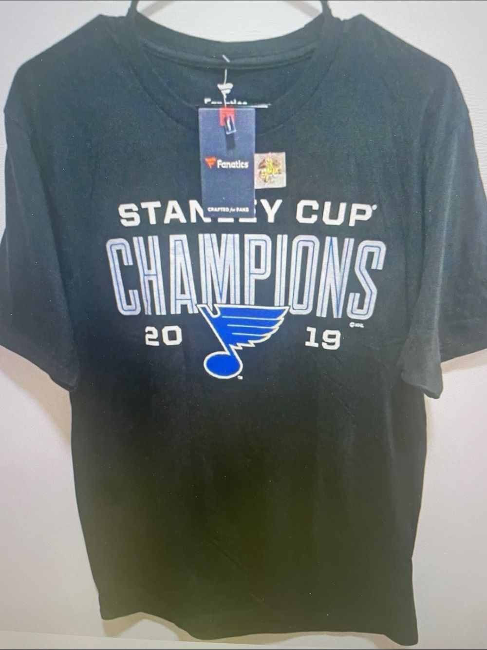 Fanatics Black St. Louis Blues Stanley Cup Logo T-Shirt
